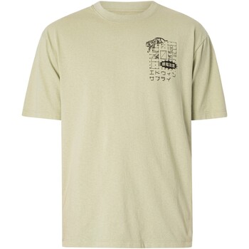 Vêtements Homme mc000120 Logo Chest-white Edwin T-shirt à tension dangereuse Vert