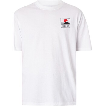 Vêtements Homme T-shirt Urban Classic Allover Edwin Coucher de soleil sur le mont Fuji Blanc