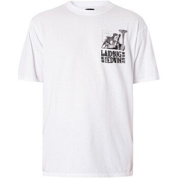 Vêtements Homme T-shirts hoodie manches courtes Edwin Yusuke Isao T-shirt graphique Blanc