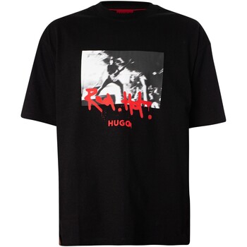 Vêtements Homme T-shirts manches courtes BOSS Doménade T-shirt graphique Noir