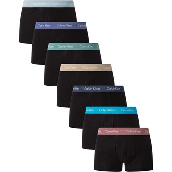 Sous-vêtements Homme Boxers Calvin Klein Jeans Lot de 7 boxers taille basse en coton stretch Noir