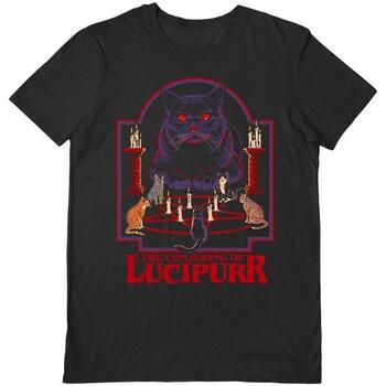 Vêtements T-shirts manches longues Steven Rhodes The Conjuring Of Lucipurr Noir