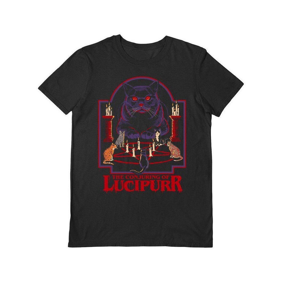 Vêtements T-shirts manches longues Steven Rhodes The Conjuring Of Lucipurr Noir