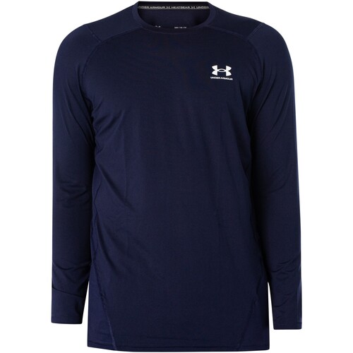 Vêtements Homme T-shirts manches courtes Under ARMOUR Select Haut ajusté à manches running HeatGear Bleu