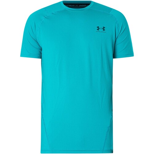 Vêtements Homme T-shirts manches courtes Under Armour sportiva HeatGear T-shirt ajusté à manches courtes Vert
