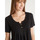 Vêtements Femme T-shirts & Polos Daxon by  - Tunique avec empiècement macramé Noir