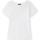 Vêtements Femme T-shirts & Polos Daxon by  - Tee-shirt empiècements dentelle Blanc