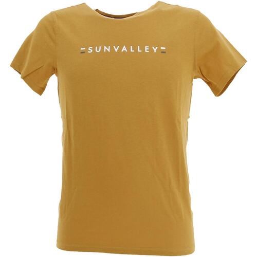 Vêtements Homme Jack & Jones Sun Valley Tee shirt mc Jaune