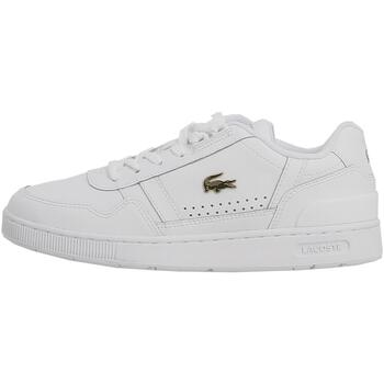Chaussures Femme Baskets mode Lacoste Court sneakers t-clip Blanc