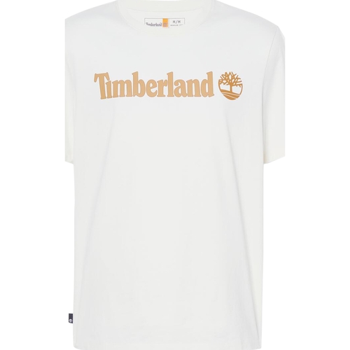 Vêtements Homme T-shirts manches courtes Timberland Linear Logo Short Sleev Blanc