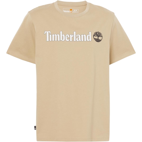 Vêtements Homme T-shirts manches courtes Timberland Linear Logo Short Sleev Jaune
