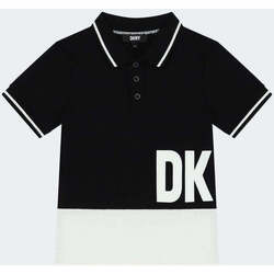 Vêtements Garçon T-shirts & Polos Dkny  Noir