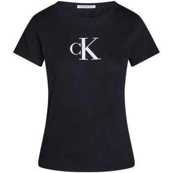Vêtements Femme T-shirts cinzento & Polos Calvin Klein Jeans  Noir