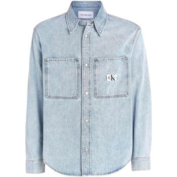 Vêtements Homme Chemises manches longues Calvin Klein jacket Jeans  Bleu