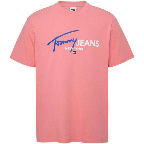 Vêtements Homme T-shirts manches courtes Tommy Jeans  Rose