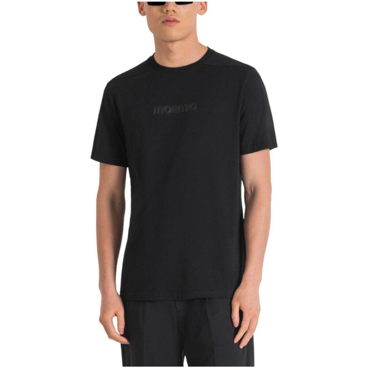 Vêtements Homme T-shirts Softshell manches courtes Antony Morato  Noir