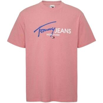 Vêtements Homme T-shirts voight courtes Tommy Hilfiger  Rose