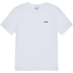 logo-print long-sleeve shirt Bianco