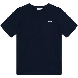 Vêtements Garçon T-shirts manches longues BOSS J25P23 Bleu