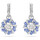 Montres & Bijoux Femme Boucles d'oreilles Swarovski Boucles d'oreilles  Idyllia fleurs bleues Blanc