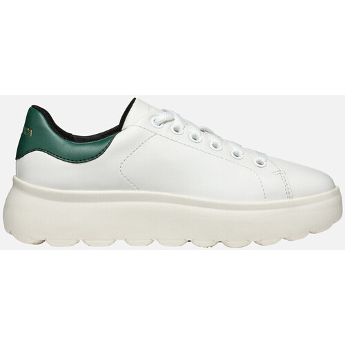 Chaussures Femme Baskets mode Geox D SPHERICA EC4.1 blanc/vert foncé