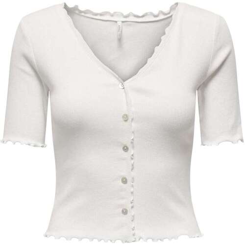 Vêtements Femme Tops / Blouses Only 162233VTPE24 Blanc