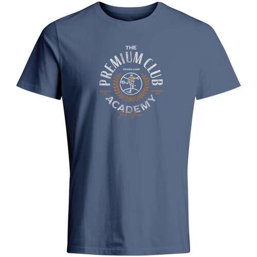 Vêtements Homme T-shirts manches courtes Premium By En vous inscrivant vous bénéficierez de tous nos bons plans en exclusivité 162405VTPE24 Bleu