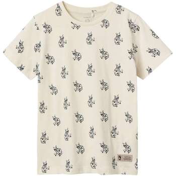 Vêtements Garçon T-shirts manches courtes Name it 164390VTPE24 Blanc