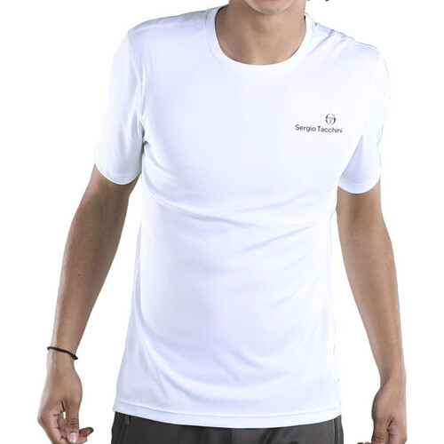 Vêtements Homme marque à lidentité forte Sergio Tacchini T-Shirt  ZITAN 021 Blanc Blanc