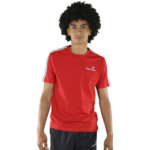 Vêtements Homme Polo 100 % coton à rayures bretonnes Sergio Tacchini T-shirt  Nastro Rouge Rouge