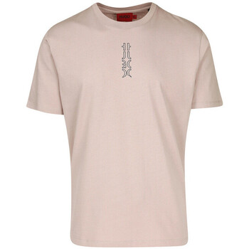 Vêtements Homme T-shirts & Polos BOSS T-shirt  Durned213 Rose Rose