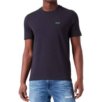 Vêtements Homme T-shirts & Polos BOSS T-Shirt Tee  bleu marine avec logo floqué vert Bleu