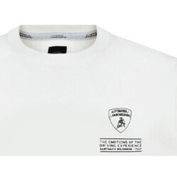 Vêtements Homme Reclaimed Vintage inspired unisex waffle polo t-shirt with logo chest print in ecru Automobili Lamborghini T-shirt  72XBH025 blanc Blanc