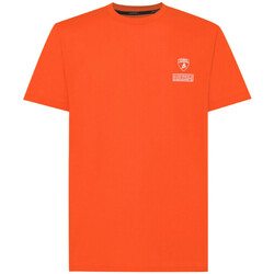 Vêtements Homme Reclaimed Vintage inspired unisex waffle polo t-shirt with logo chest print in ecru Automobili Lamborghini T-shirt  72XBH025 orange Orange