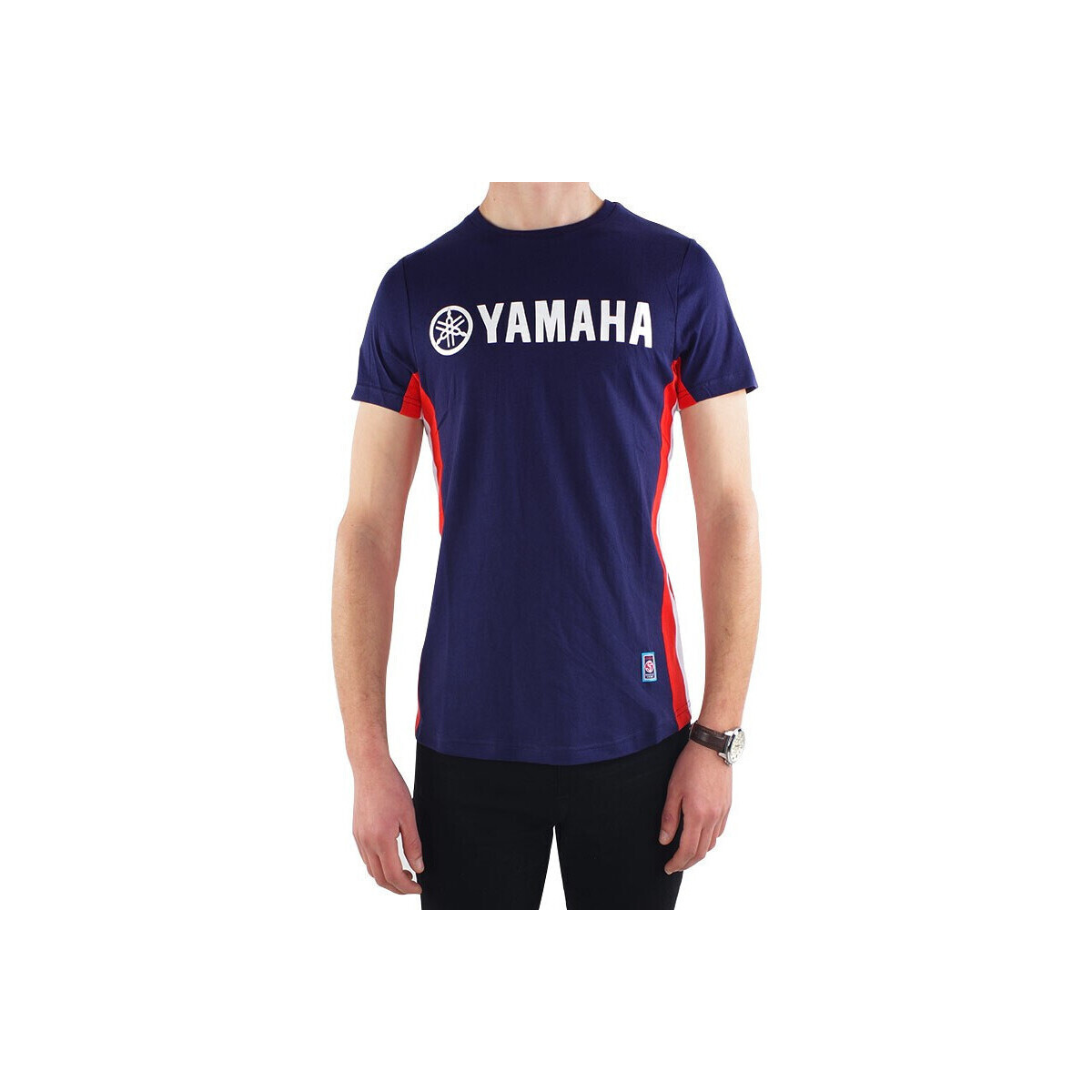 Vêtements T-shirts manches courtes Yamaha T-shirt  en coton Bleu