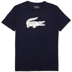 Vêtements Homme T-shirts & Polos Lacoste T-shirt  SPORT en jersey respirant imprimé crocodile Bleu