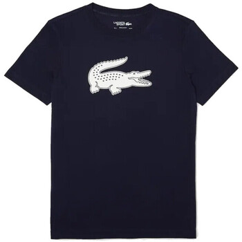 Vêtements Homme T-shirts & Polos Lacoste T-shirt  SPORT en jersey respirant imprimé crocodile 3D Bleu