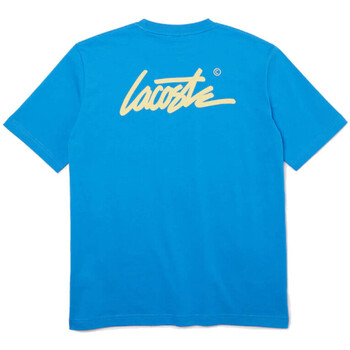 Vêtements T-shirts & Polos Lacoste T-shirt  L!VE unisexe loose fit Bleu