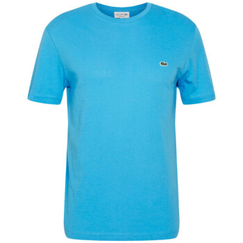 Vêtements Homme T-shirts & Polos Lacoste T-SHIRT  A COL ROND EN JERSEY DE COTON PIMA UNI BLEU Bleu