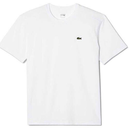 Vêtements Homme T-shirts & Polos Lacoste T-SHIRT  SPORT EN COTON MÉLANGÉ BLANC Blanc