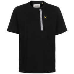 Vêtements Homme T-shirts & Polos Lyle & Scott T-Shirt  avec détails réfléchissants Noir
