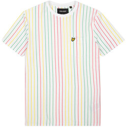 Vêtements Homme T-shirts & Polos Lyle & Scott T-shirt  Multi Stripe Blanc