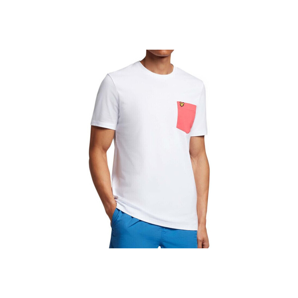 Vêtements Homme T-Shirt mangas curtas Nudie Lyle & Scott T-shirt  Contrast pocket Blanc
