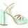 Chaussures Femme Sandales et Nu-pieds Fremilu Nu pieds cuir laminé Vert