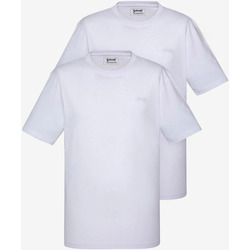 Vêtements Homme Débardeurs / T-shirts sans manche Schott TSBASE01 WHITE / WHITE Blanc