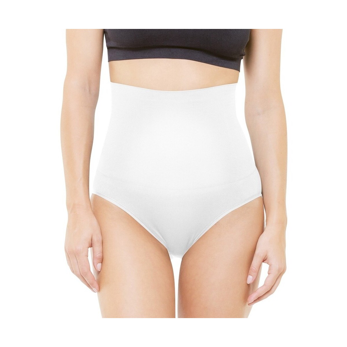 Sous-vêtements Femme Culottes gainantes Lipo Actif Culotte ceinture anti-cellulite Blanc