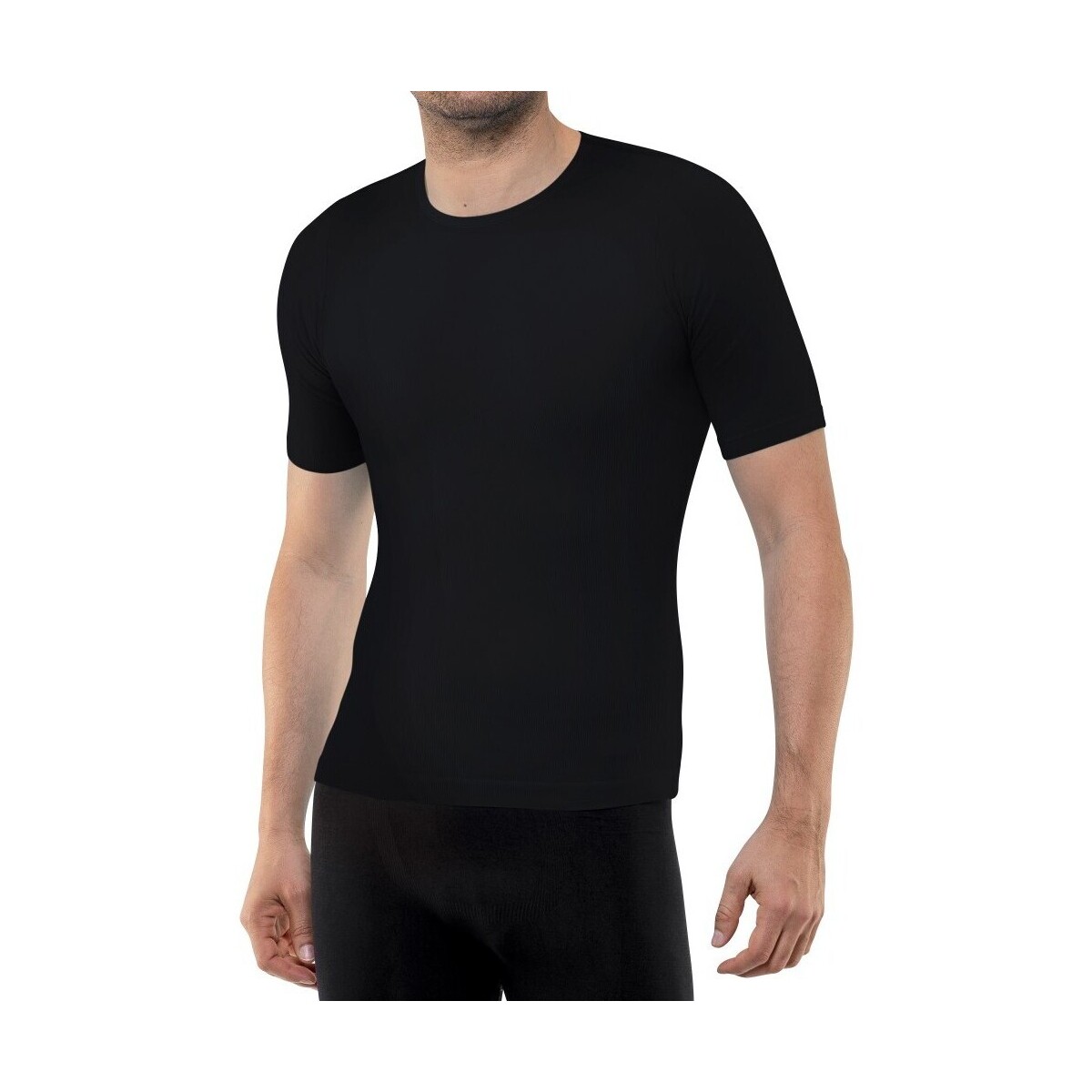 Vêtements Homme T-shirts manches courtes Cryoshape T-shirt sculptant running Noir
