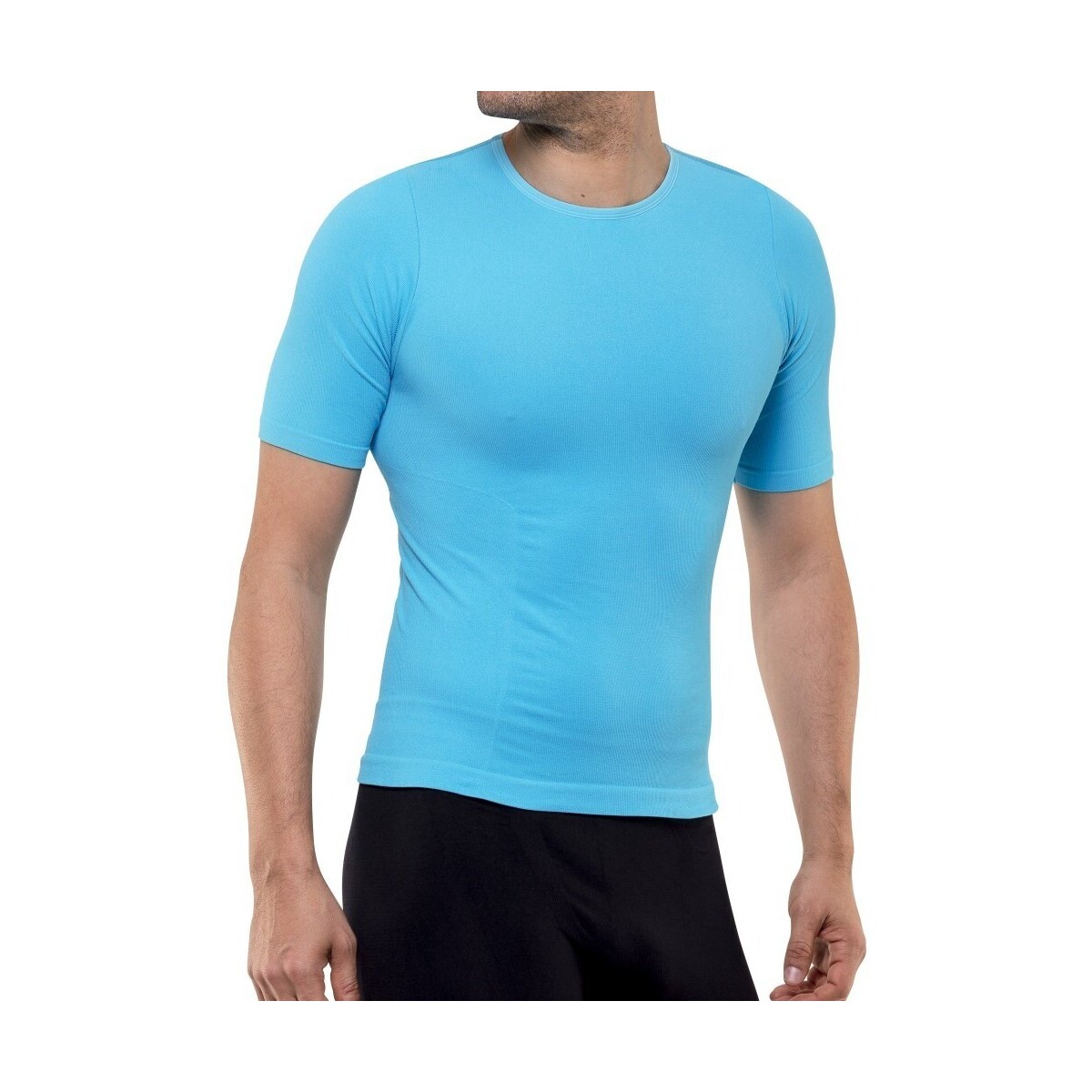 Vêtements Homme T-shirts manches courtes Cryoshape T-shirt sculptant running Bleu