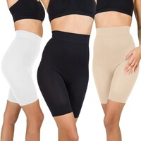 Sous-vêtements Femme Produits gainants Lipo Actif Lot de 3 panty push-up noir, blanc & dune Multicolore