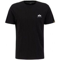 Vêtements Homme T-shirts & Polos Alpha Petit logo Basic T Noir